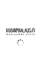 Mobile Screenshot of kodinmaalaus.fi
